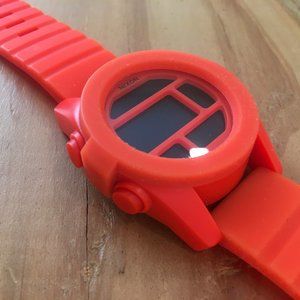 Mens Nixon watch, Bright Orange.